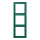 Jung LC983216 Rahmen 3-fach LC32040 (Duroplast lackiert) Vert Anglais Les Couleurs® Le Corbusier
