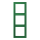 Jung LC983219 Rahmen 3-fach LC32050 (Duroplast lackiert) Vert Foncé Les Couleurs® Le Corbusier