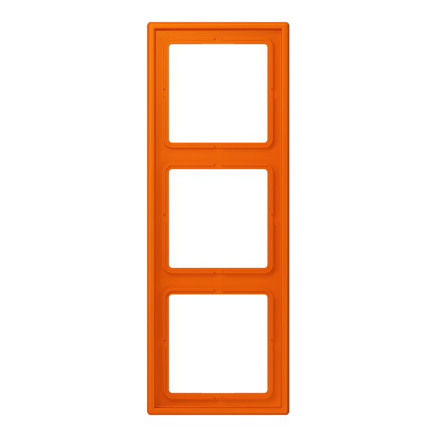 Jung LC983224 Rahmen 3-fach LC32080 (Duroplast lackiert) Orange Les Couleurs® Le Corbusier