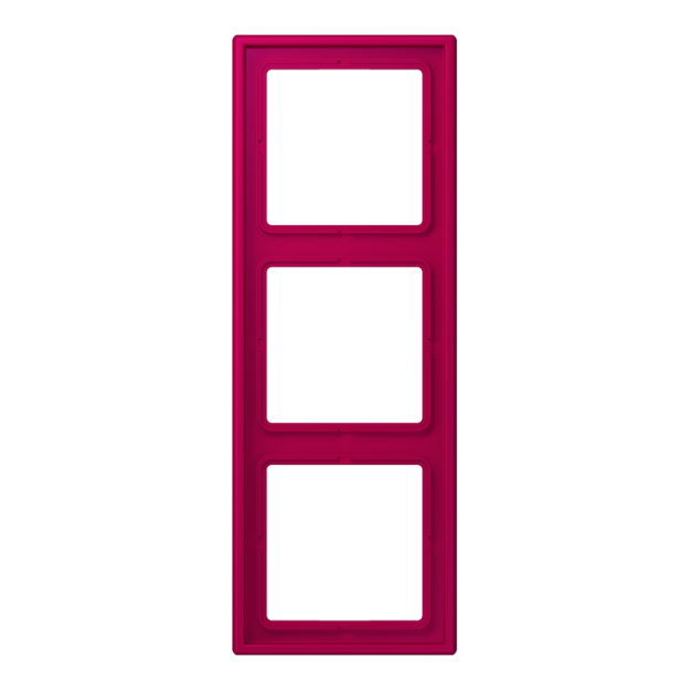 Jung LC983230 Rahmen 3-fach LC32101 (Duroplast lackiert) Rouge Rubia Les Couleurs® Le Corbusier