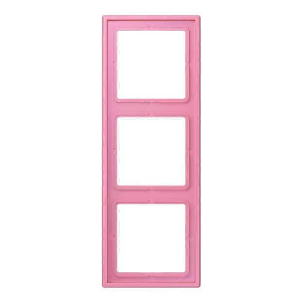 Jung LC983246 Rahmen 3-fach LC4320C (Duroplast lackiert) Rose Vif Les Couleurs® Le Corbusier