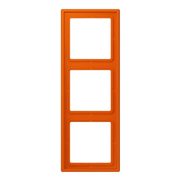 Jung LC983260 Rahmen 3-fach LC4320S (Duroplast lackiert) Orange Vif Les Couleurs® Le Corbusier