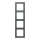 Jung LC984202 Rahmen 4-fach LC32010 (Duroplast lackiert) Gris Foncé 31 Les Couleurs® Le Corbusier
