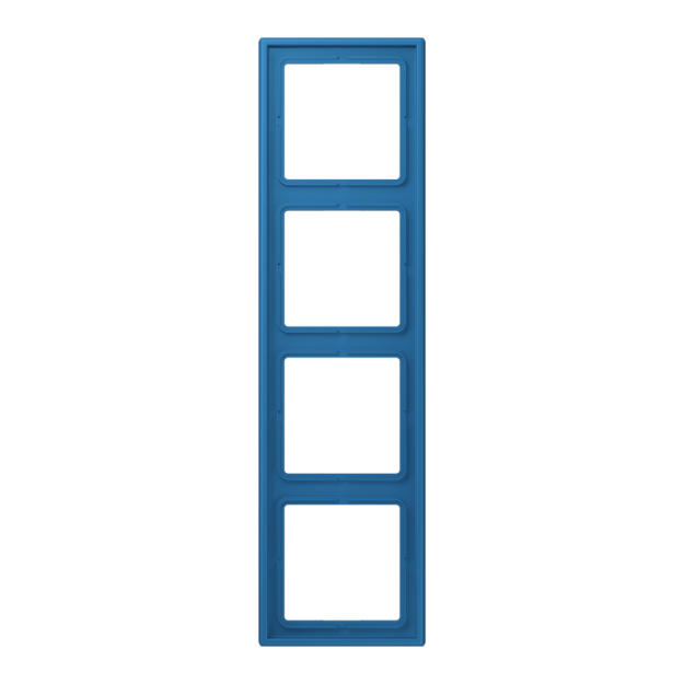 Jung LC984211 Rahmen 4-fach LC32030 (Duroplast lackiert) Bleu Céruléen 31 Les Couleurs® Le Corbusier