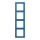 Jung LC984211 Rahmen 4-fach LC32030 (Duroplast lackiert) Bleu Céruléen 31 Les Couleurs® Le Corbusier