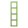 Jung LC984220 Rahmen 4-fach LC32051 (Duroplast lackiert) Vert 31 Les Couleurs® Le Corbusier