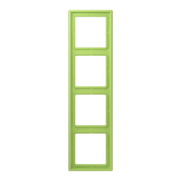 Jung LC984221 Rahmen 4-fach LC32052 (Duroplast lackiert) Vert Clair Les Couleurs® Le Corbusier