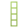 Jung LC984221 Rahmen 4-fach LC32052 (Duroplast lackiert) Vert Clair Les Couleurs® Le Corbusier