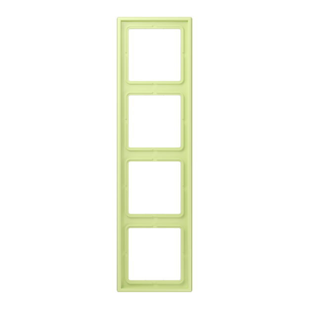 Jung LC984222 Rahmen 4-fach LC32053 (Duroplast lackiert) Vert Jaune Clair Les Couleurs® Le Corbusier