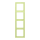 Jung LC984222 Rahmen 4-fach LC32053 (Duroplast lackiert) Vert Jaune Clair Les Couleurs® Le Corbusier