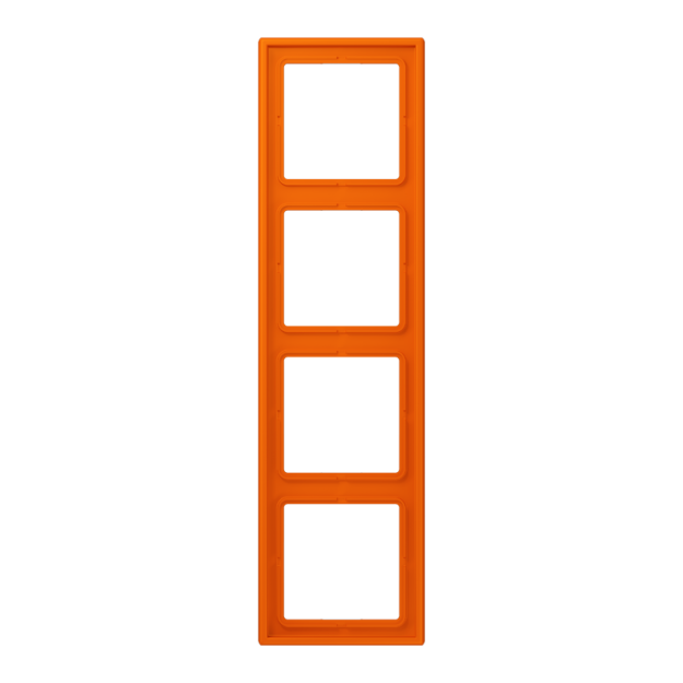 Jung LC984224 Rahmen 4-fach LC32080 (Duroplast lackiert) Orange Les Couleurs® Le Corbusier
