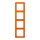 Jung LC984224 Rahmen 4-fach LC32080 (Duroplast lackiert) Orange Les Couleurs® Le Corbusier