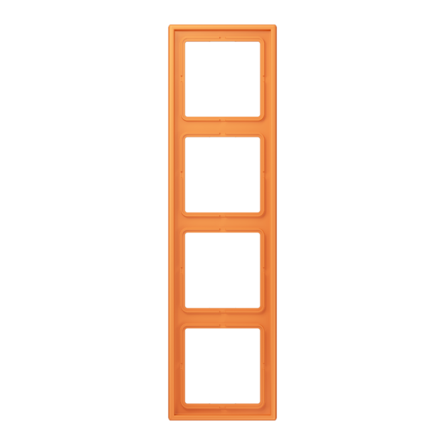 Jung LC984225 Rahmen 4-fach LC32081 (Duroplast lackiert) Orange Clair Les Couleurs® Le Corbusier