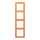 Jung LC984225 Rahmen 4-fach LC32081 (Duroplast lackiert) Orange Clair Les Couleurs® Le Corbusier