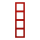 Jung LC984227 Rahmen 4-fach LC32090 (Duroplast lackiert) Rouge Vermillon 31 Les Couleurs® Le Corbusier