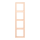 Jung LC984228 Rahmen 4-fach LC32091 (Duroplast lackiert) Rose Pâle Les Couleurs® Le Corbusier