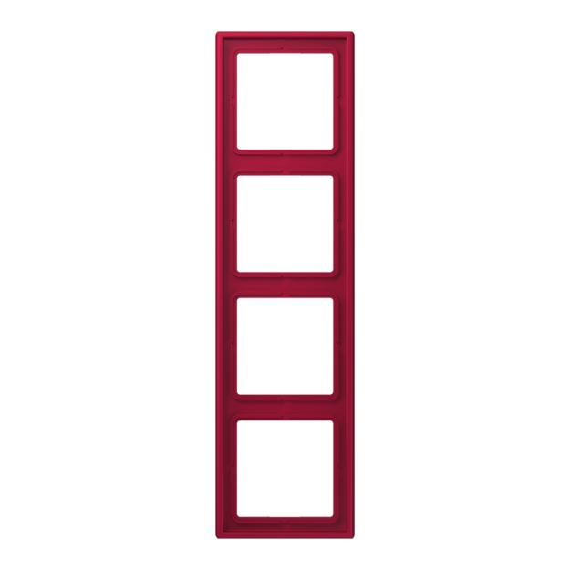 Jung LC984229 Rahmen 4-fach LC32100 (Duroplast lackiert) Rouge Carmin Les Couleurs® Le Corbusier