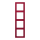 Jung LC984229 Rahmen 4-fach LC32100 (Duroplast lackiert) Rouge Carmin Les Couleurs® Le Corbusier