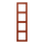 Jung LC984232 Rahmen 4-fach LC32110 (Duroplast lackiert) LOcre Rouge Les Couleurs® Le Corbusier