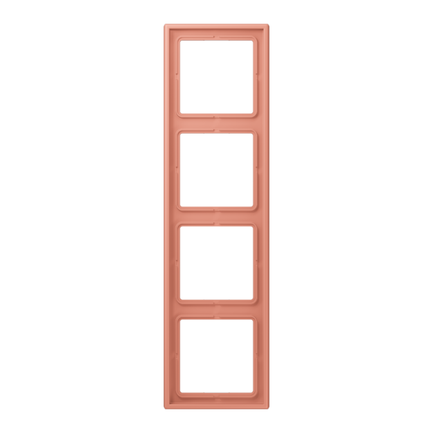 Jung LC984233 Rahmen 4-fach LC32111 (Duroplast lackiert) LOcre Rouge Moyen Les Couleurs® Le Corbusier