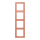 Jung LC984233 Rahmen 4-fach LC32111 (Duroplast lackiert) LOcre Rouge Moyen Les Couleurs® Le Corbusier