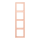 Jung LC984234 Rahmen 4-fach LC32112 (Duroplast lackiert) LOcre Rouge Clair Les Couleurs® Le Corbusier