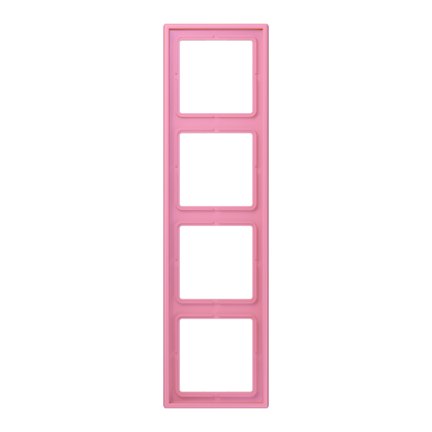 Jung LC984246 Rahmen 4-fach LC4320C (Duroplast lackiert) Rose Vif Les Couleurs® Le Corbusier