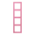 Jung LC984246 Rahmen 4-fach LC4320C (Duroplast lackiert) Rose Vif Les Couleurs® Le Corbusier