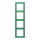 Jung LC984250 Rahmen 4-fach LC4320G (Duroplast lackiert) Vert 59 Les Couleurs® Le Corbusier