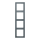 Jung LC984251 Rahmen 4-fach LC4320H (Duroplast lackiert) Gris 59 Les Couleurs® Le Corbusier