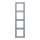 Jung LC984257 Rahmen 4-fach LC4320O (Duroplast lackiert) Gris Clair 59 Les Couleurs® Le Corbusier