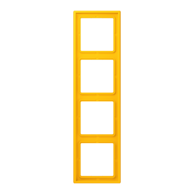 Jung LC984263 Rahmen 4-fach LC4320W (Duroplast lackiert) Le Jaune Vif Les Couleurs® Le Corbusier