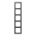Jung LC985202 Rahmen 5-fach LC32010 (Duroplast lackiert) Gris Foncé 31 Les Couleurs® Le Corbusier