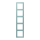 Jung LC985214 Rahmen 5-fach LC32033 (Duroplast lackiert) Céruléen Clair Les Couleurs® Le Corbusier