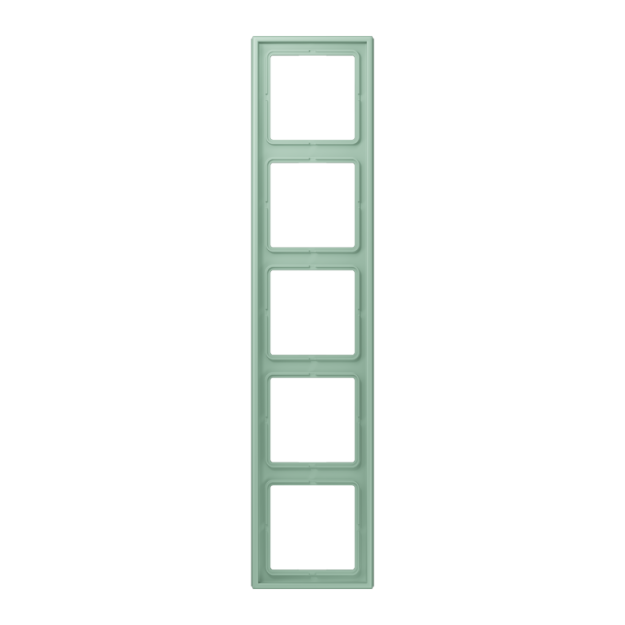 Jung LC985217 Rahmen 5-fach LC32041 (Duroplast lackiert) Vert Anglais Clair Les Couleurs® Le Corbusier