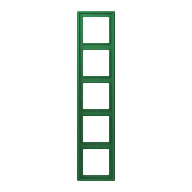 Jung LC985219 Rahmen 5-fach LC32050 (Duroplast lackiert) Vert Foncé Les Couleurs® Le Corbusier