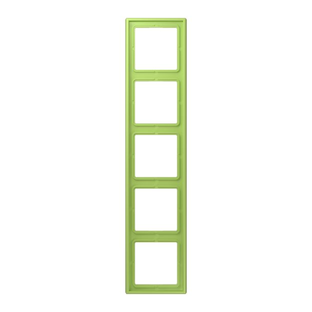 Jung LC985221 Rahmen 5-fach LC32052 (Duroplast lackiert) Vert Clair Les Couleurs® Le Corbusier