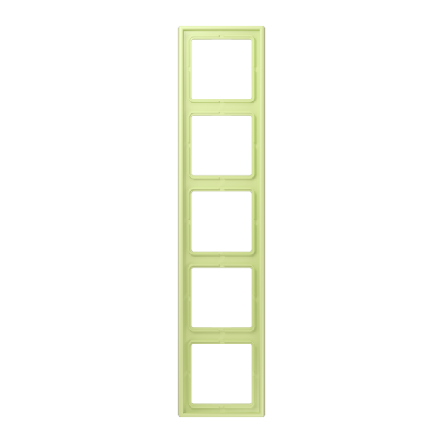 Jung LC985222 Rahmen 5-fach LC32053 (Duroplast lackiert) Vert Jaune Clair Les Couleurs® Le Corbusier