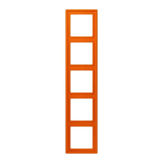 Jung LC985224 Rahmen 5-fach LC32080 (Duroplast lackiert) Orange Les Couleurs® Le Corbusier