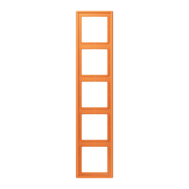 Jung LC985225 Rahmen 5-fach LC32081 (Duroplast lackiert) Orange Clair Les Couleurs® Le Corbusier
