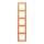 Jung LC985225 Rahmen 5-fach LC32081 (Duroplast lackiert) Orange Clair Les Couleurs® Le Corbusier