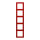 Jung LC985227 Rahmen 5-fach LC32090 (Duroplast lackiert) Rouge Vermillon 31 Les Couleurs® Le Corbusier