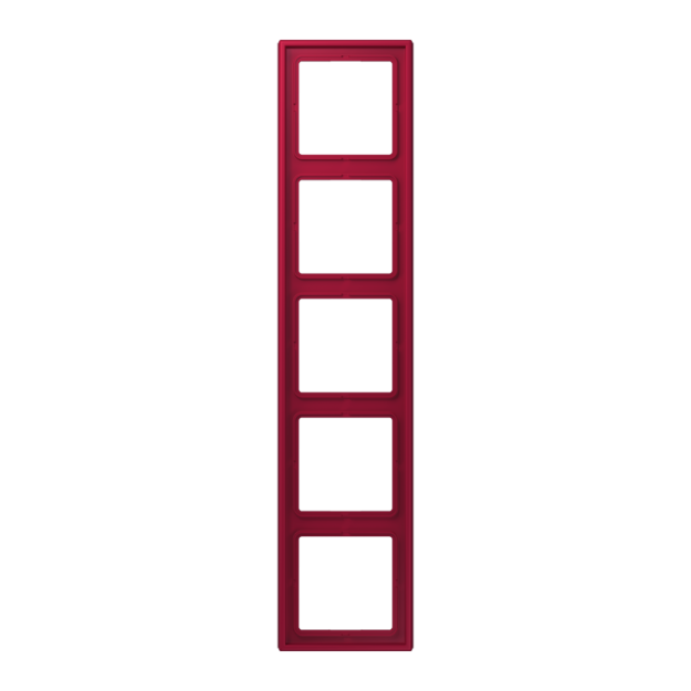 Jung LC985229 Rahmen 5-fach LC32100 (Duroplast lackiert) Rouge Carmin Les Couleurs® Le Corbusier