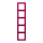Jung LC985230 Rahmen 5-fach LC32101 (Duroplast lackiert) Rouge Rubia Les Couleurs® Le Corbusier