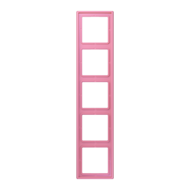 Jung LC985246 Rahmen 5-fach LC4320C (Duroplast lackiert) Rose Vif Les Couleurs® Le Corbusier