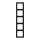 Jung LC985248 Rahmen 5-fach LC4320E (Duroplast lackiert) Noir DIvoire Les Couleurs® Le Corbusier