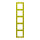Jung LC985249 Rahmen 5-fach LC4320F (Duroplast lackiert) Vert Olive Vif Les Couleurs® Le Corbusier