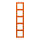 Jung LC985260 Rahmen 5-fach LC4320S (Duroplast lackiert) Orange Vif Les Couleurs® Le Corbusier