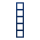 Jung LC985261 Rahmen 5-fach LC4320T (Duroplast lackiert) Bleu Outremer Foncé Les Couleurs® Le Corbusier