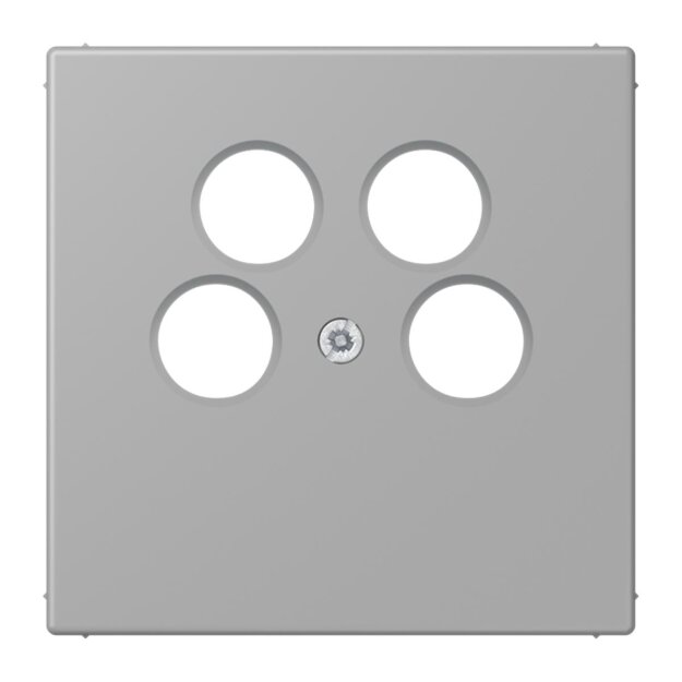 Jung LC990-4SAT2204 Abdeckung für 4-Loch SAT-TV-Steckdose (Ankaro) LC3 (Thermoplast) Gris Moyen Les Couleurs® Le Corbusier